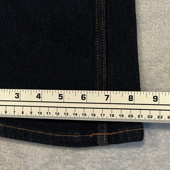 Girls Bootcut Jeans Sz 10 Dark Wash Rhinestone Pockets Denim Y2K Z Cavaricci - Picture 5 of 12